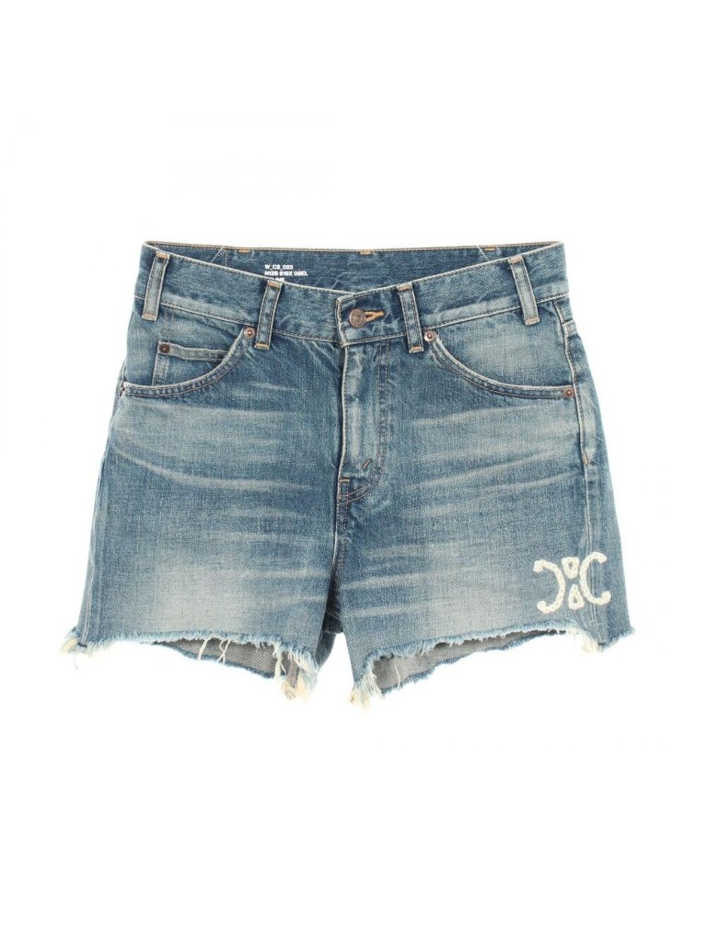 Celine Denim Pants Triomphe Skate Shorts Cotton